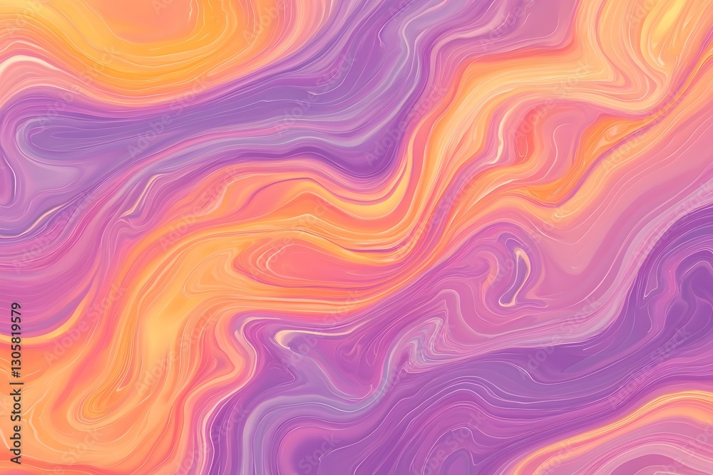 Vibrant Swirling Colors in Fluid Digital Composition Vibrant Swirling Colors in Fluid Digital Composition