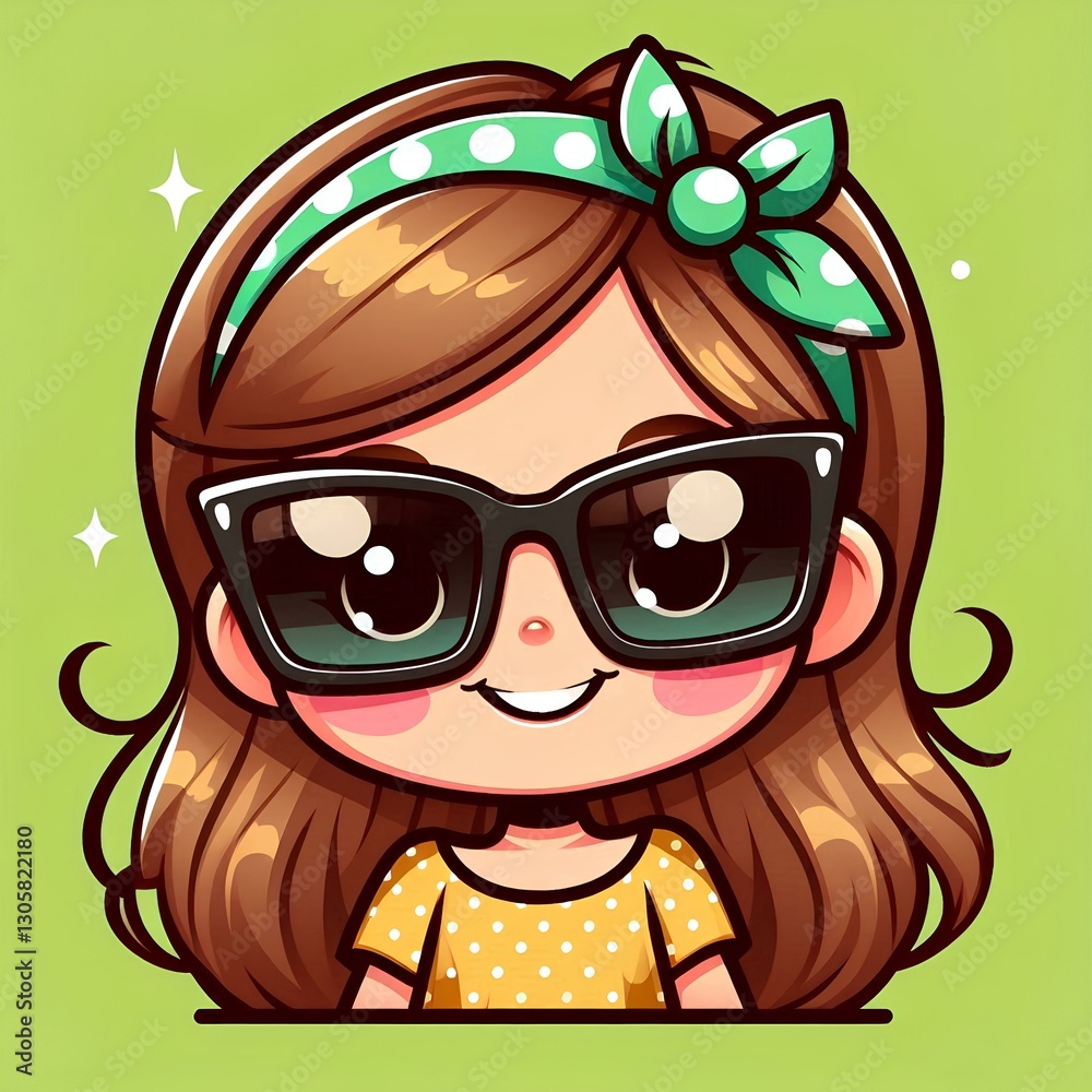 Fototapeta premium Summer Girl with Sunglasses