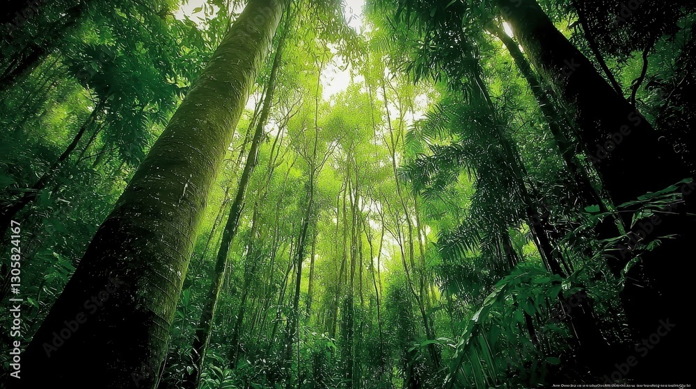 Obraz premium Majestic Rainforest Trees