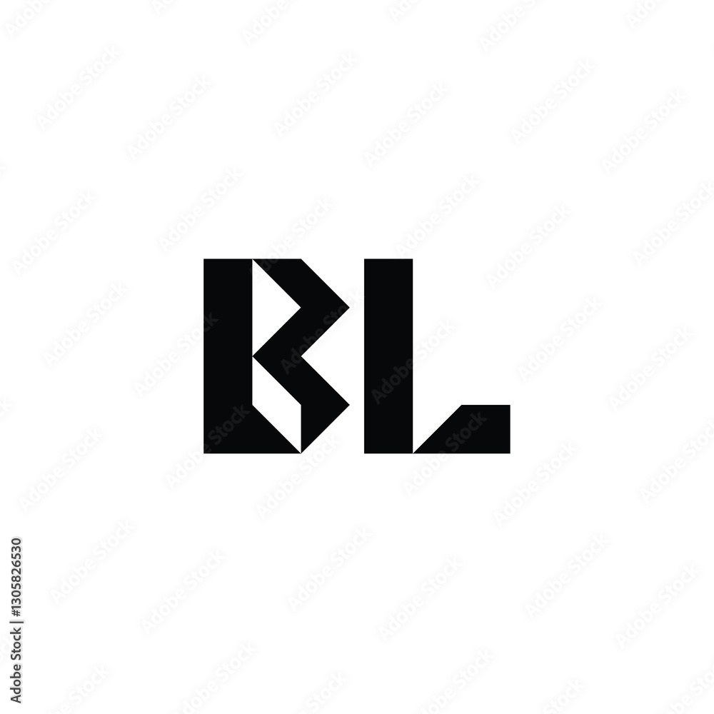 BL monogram logo design letter text name symbol monochrome logotype alphabet character simple logo BL monogram logo design letter text name symbol monochrome logotype alphabet character simple logo
