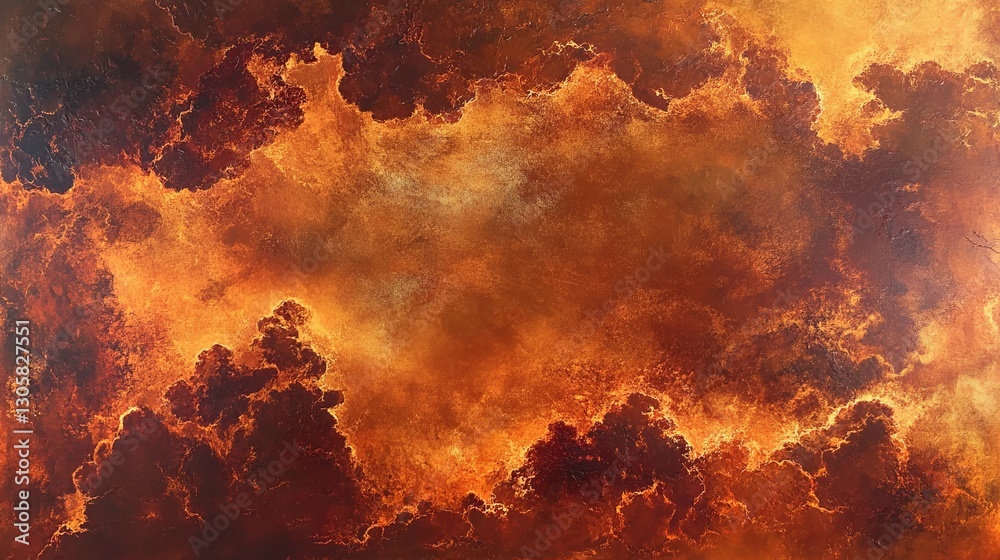 Fototapeta premium Warm copper and maroon clouds, glowing and rich with subtle glossy transitions