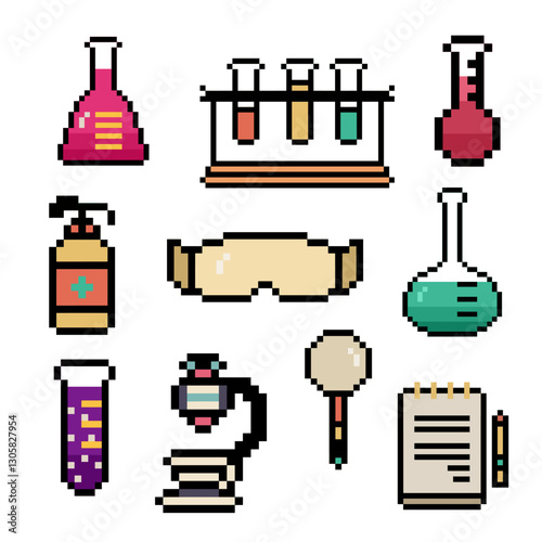 laboratory set bundle pixel art