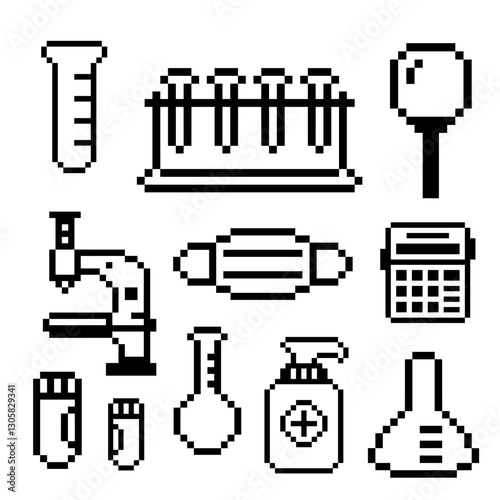 laboratory set bundle pixel art