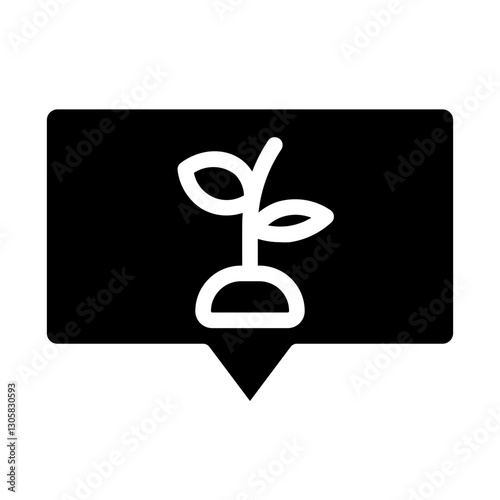 plant tags solid icon
