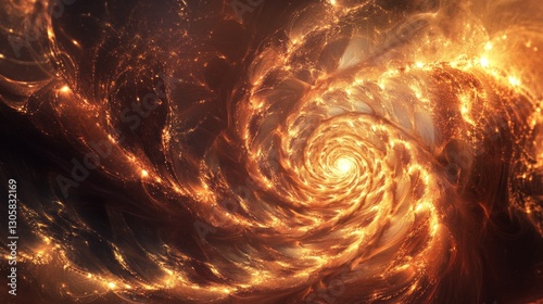 Warm rose gold and amber swirls, glowing and rich with subtle flowing transitions