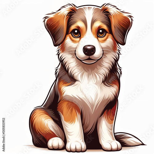 Cartoon Dog Vector illustration
