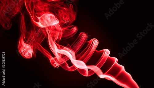 red smoke on a black background