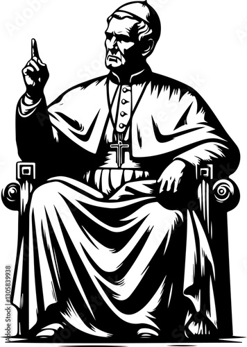 sketch vector illustration silhouette design poster philosopher thinker saint roman greek classic vintage
