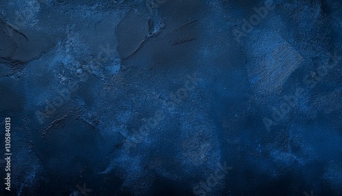 Dark blue and black grunge textured concrete backdrop background. Panorama dark blue and black slate background or texture. Vector blue concrete texture. Stone wall background.
