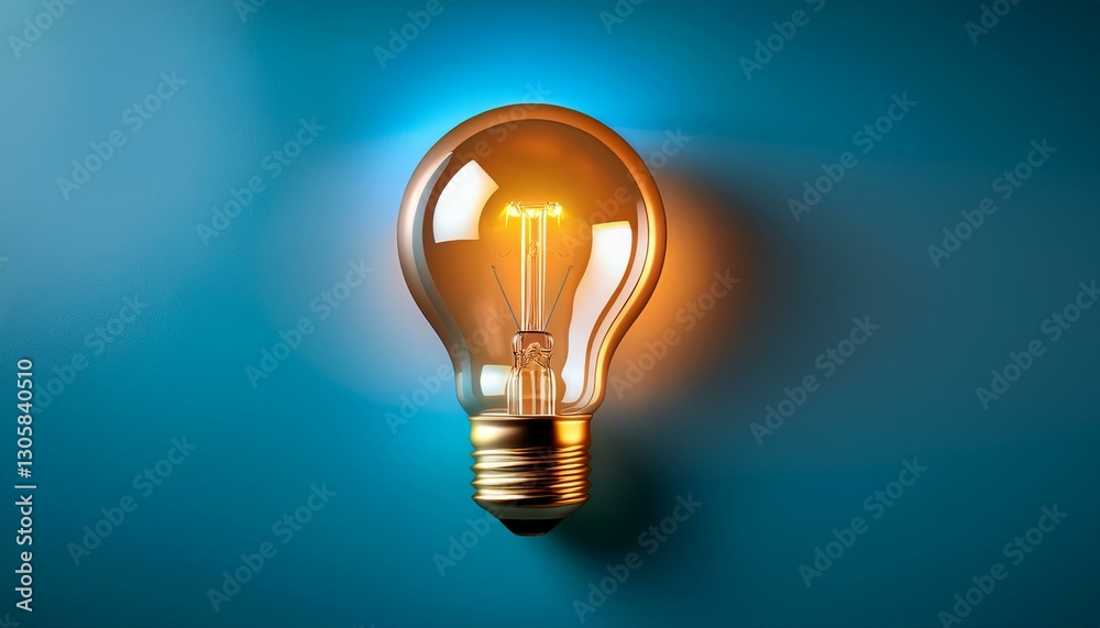 3d icon of light bulb symbolizing the generation of bright innovative ideas 3d icon of light bulb symbolizing the generation of bright innovative ideas