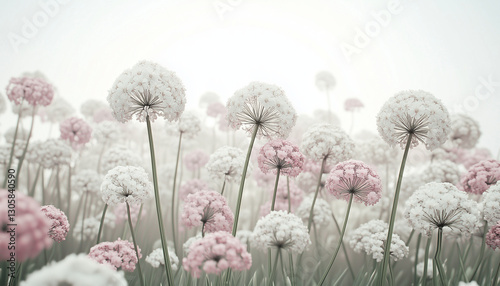 Dandelion seeds in spring