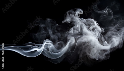 Mist Smoke effect isolated on black background