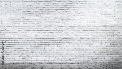 abstract white brick wall texture for pattern background wide panorama picture with copy space design for web banner