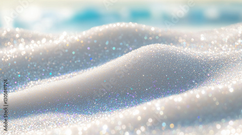 white background with glitter and sprinkles