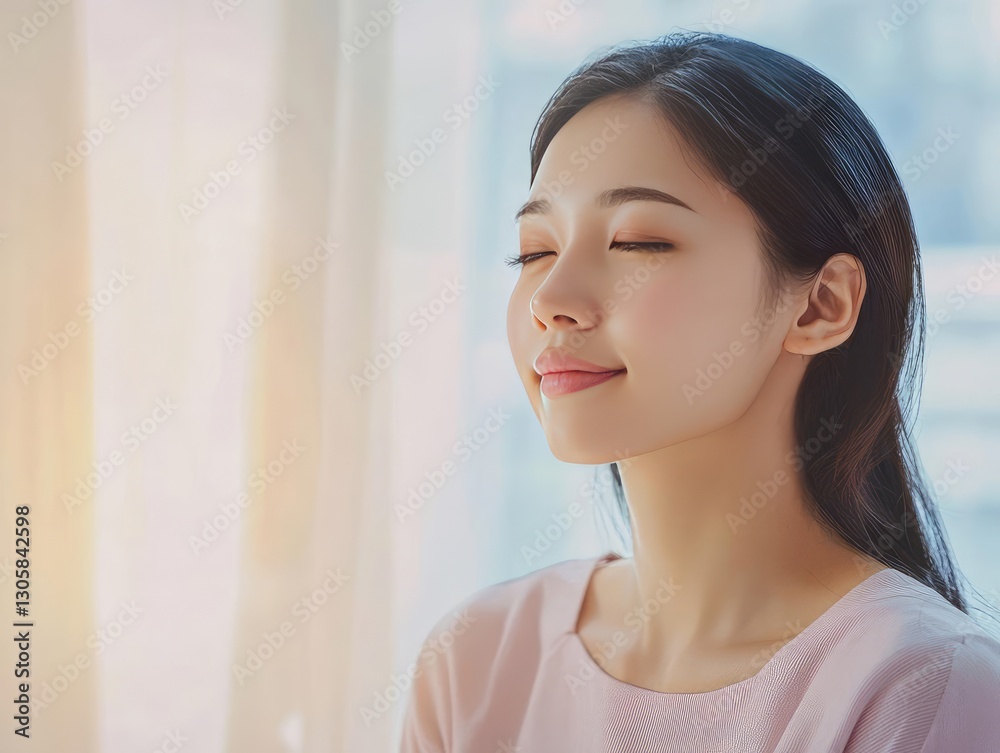 Serene Therapy Session with a Young Asian Female Patient and Compassionate Psychiatrist in a Calming Soft-Hued Clinical Office Environment Serene Therapy Session with a Young Asian Female Patient and Compassionate Psychiatrist in a Calming Soft-Hued Clinical Office Environment
