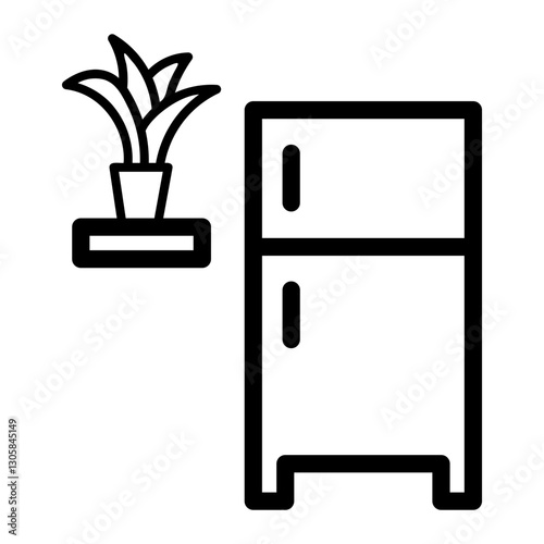 fridge Line Icon