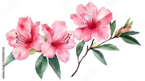 A pink flower with a green stem