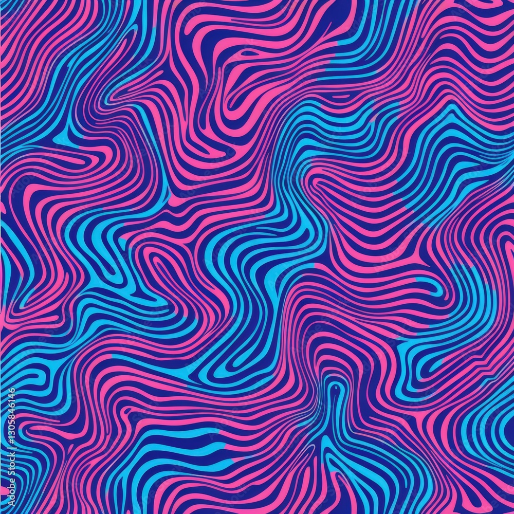 Vibrant abstract lines in blue and pink colors Vibrant abstract lines in blue and pink colors