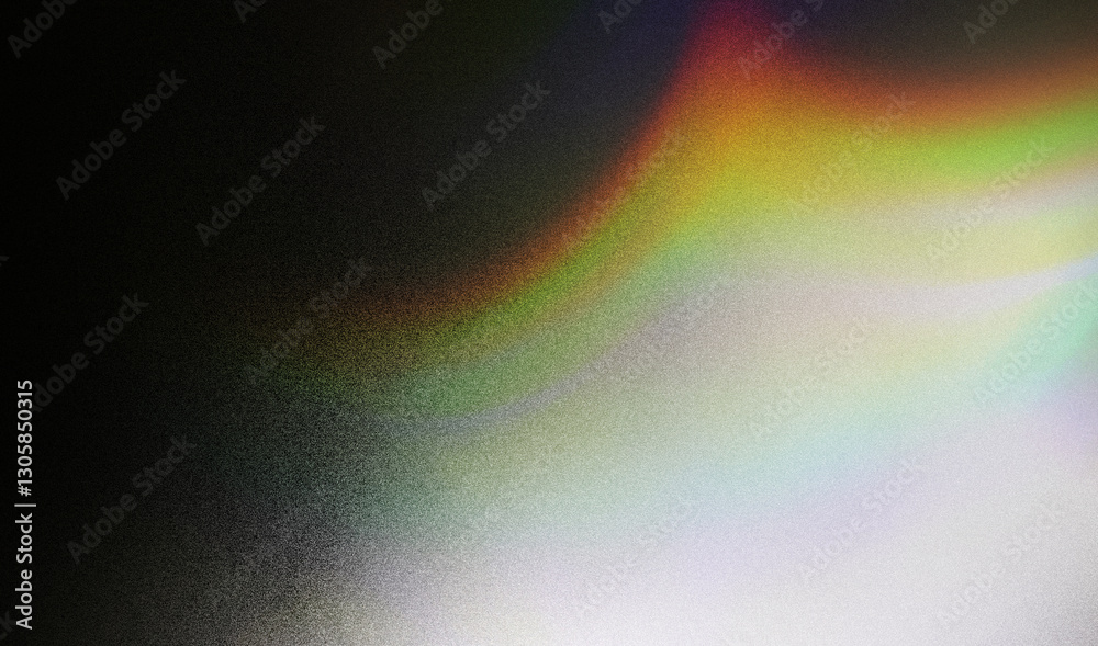 Obraz premium Light waves interference effect, color diffraction grating abstract background. Iridescent blurred holographic surface.