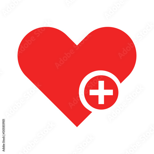 Add to Favorite Heart Icon – Isolated Heart Symbol on White Background for Easy Access