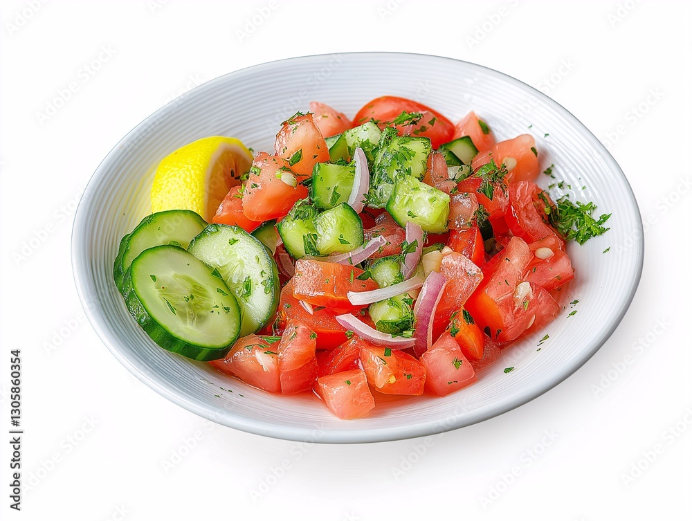 Fresh Vegetable Summer Salad with Tomato, Cucumber, Onion, and Parsley - Healthy and Nutritious Meal Prep Recipe Fresh Vegetable Summer Salad with Tomato, Cucumber, Onion, and Parsley - Healthy and Nutritious Meal Prep Recipe