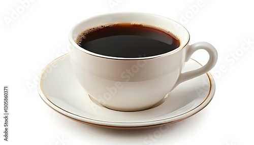 Wallpaper Mural Coffee cup, white background, morning brew Torontodigital.ca