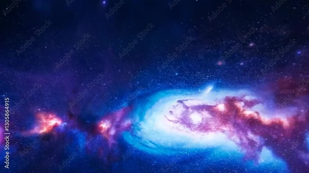 Beautiful nebula in space, Colorful space background