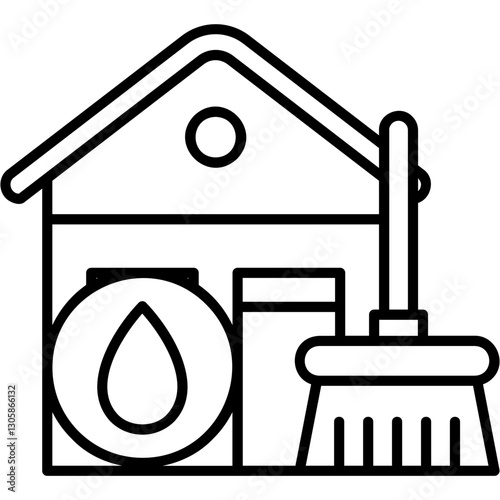 Water Demage Cleaning Icon