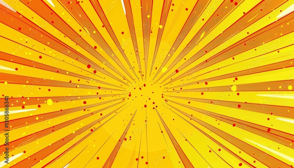 Fototapeta premium Vibrant yellow explosion backdrop design