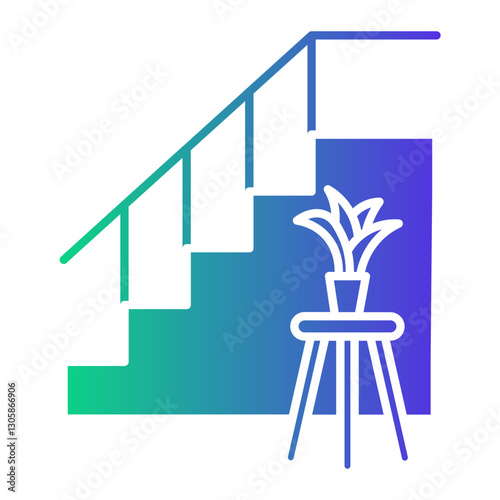 interiors Gradient icon