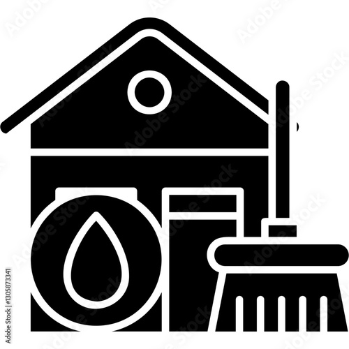 Water Demage Cleaning Icon
