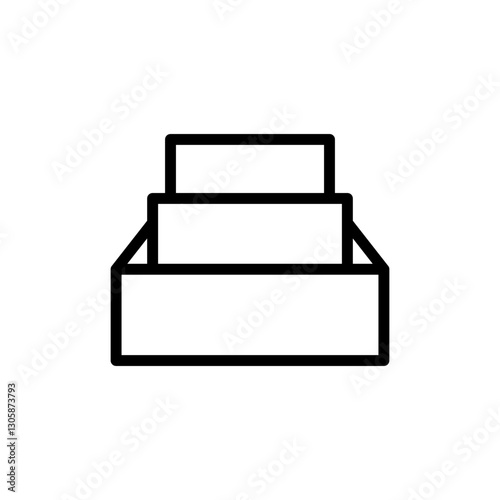 Archive folders icon vector illustration. Document vector icon. Archive storage icon.