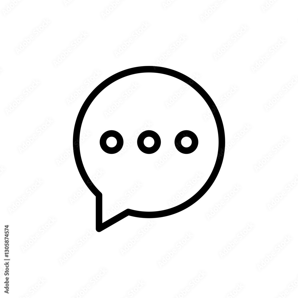 Chat icon vector illustration. speech bubble sign and symbol. comment icon. message Chat icon vector illustration. speech bubble sign and symbol. comment icon. message