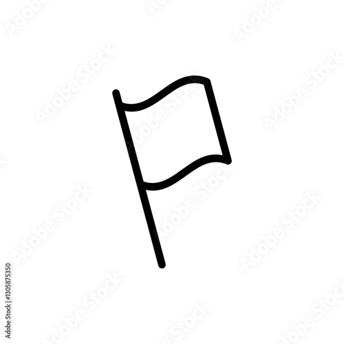 Flag icon vector illustration. Gps location pin map. Location marker symbol.