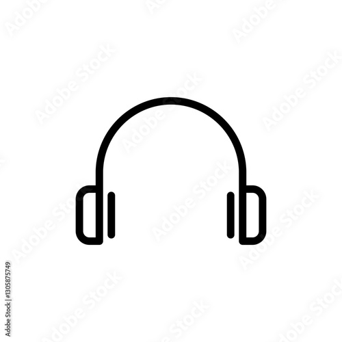 Headphone icon vector illustration. Headphone sign and symbol