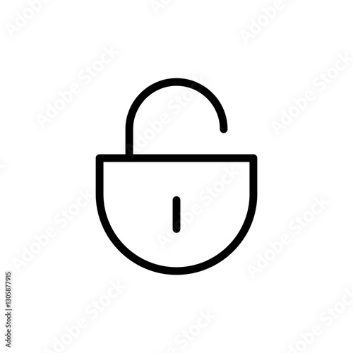 Unlock icon vector illustration. Unlock sign and symbol. unlocked padlock icon