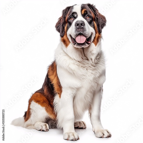 Adorable St. Bernard Dog Portrait: Playful, Affectionate & Loyal Canine Companion