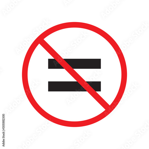 not equal sign