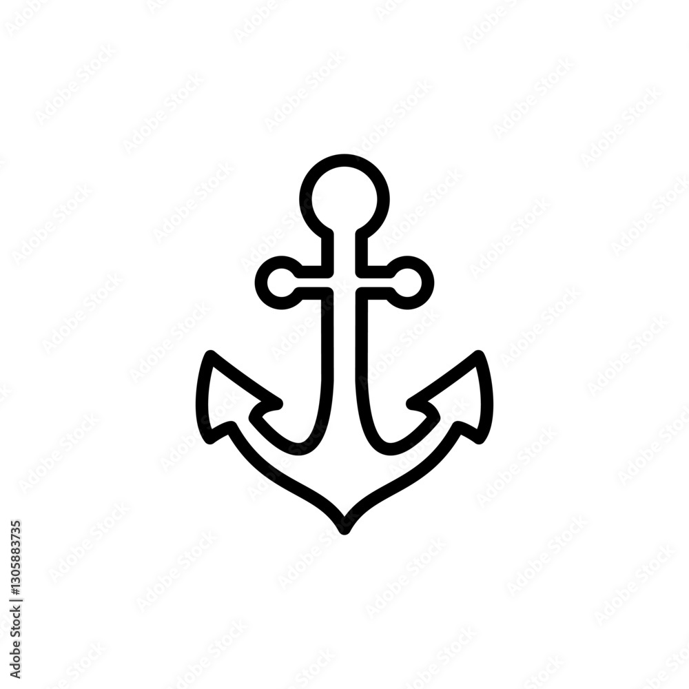 Anchor icon logo design. Anchor sign and symbol. Anchor marine icon. Anchor icon logo design. Anchor sign and symbol. Anchor marine icon.