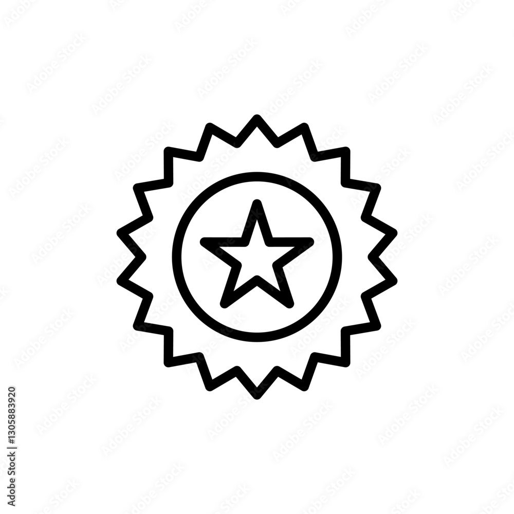 Badge icon logo design. Awards icon vector. Achieve sign and symbols. Stamp Badge icon logo design. Awards icon vector. Achieve sign and symbols. Stamp