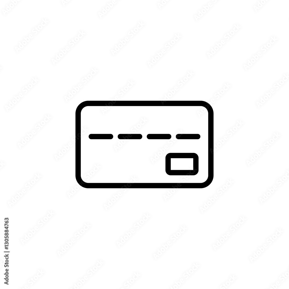 Credit card icon logo design. Credit card payment sign and symbol Credit card icon logo design. Credit card payment sign and symbol