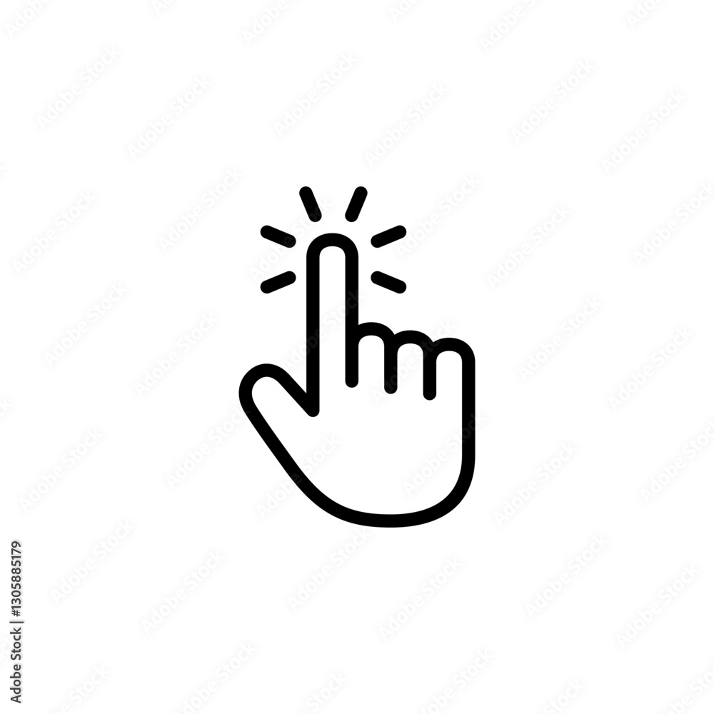 Hand cursor icon logo design. cursor sign and symbol. hand cursor icon clik Hand cursor icon logo design. cursor sign and symbol. hand cursor icon clik