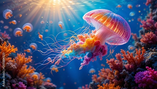 The Enigmatic World of Jellyfish. photo