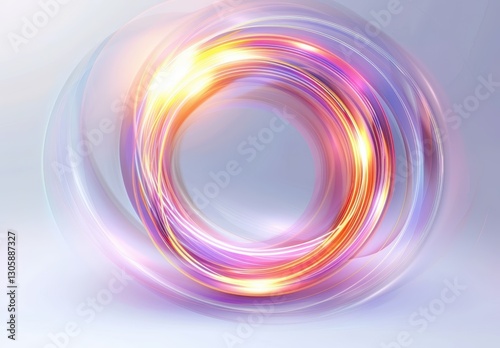 Colorful abstract light swirl design