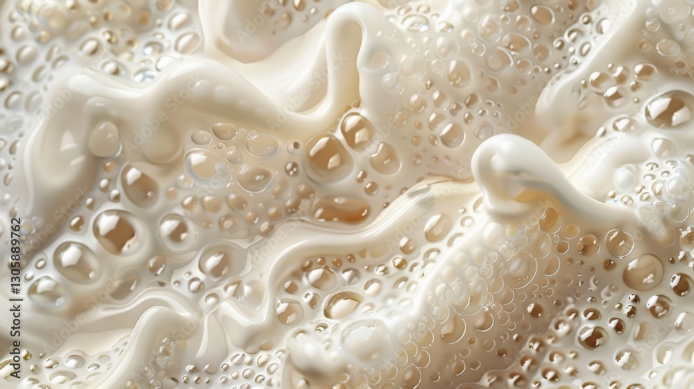 Close-up of creamy bubbles on textured surface Close-up of creamy bubbles on textured surface