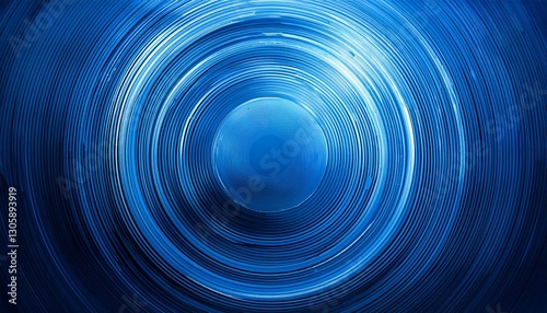 Abstract blue circular design vector background