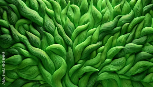 green grass made from plasticine background