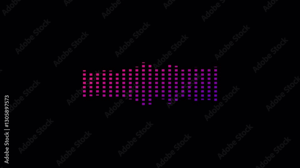 Line audio wave visualization voice record, sound wave animation , line ...