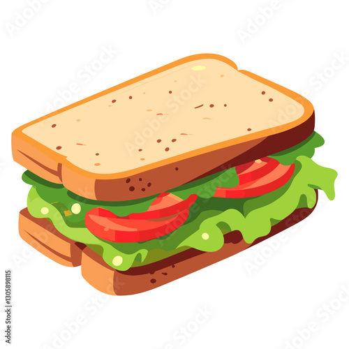 Sandwich illustration lunch bread vector