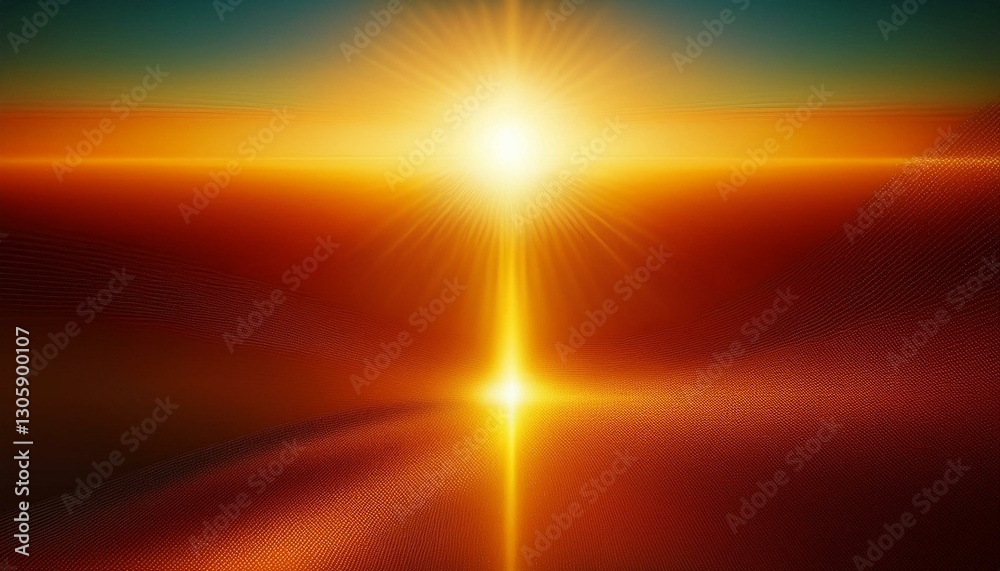 golden hour lens flare